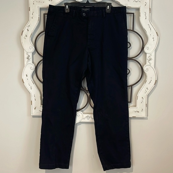 EUC BANANA REPUBLIC AIDEN PANT CHINO/KHAKI BLACK SIZE 38 X 32 - Picture 2 of 10